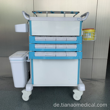 Krankenhaus Stahl ABS Convenient Medicine Trolley